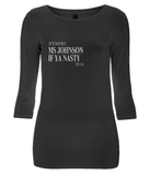 Women's 3/4 Sleeve Stretch T-Shirt "#Nasty Woman"